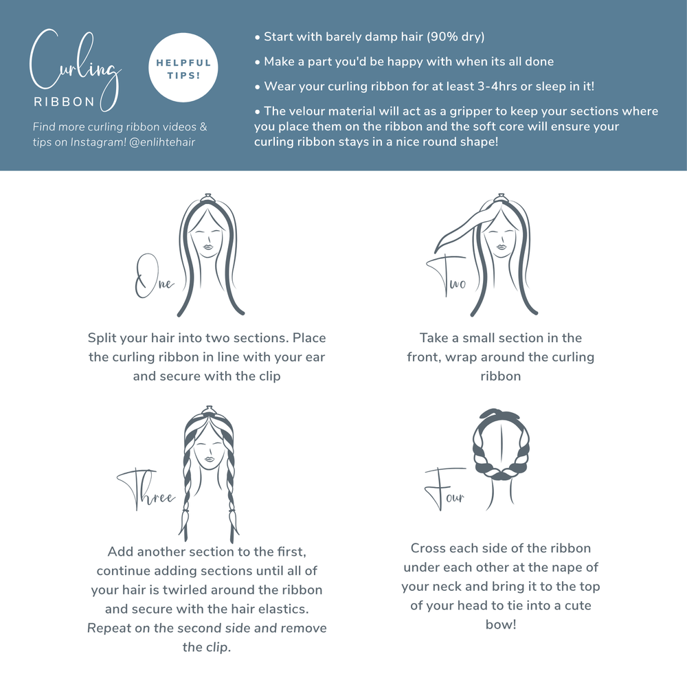 enLihte Heatless Curling Ribbon