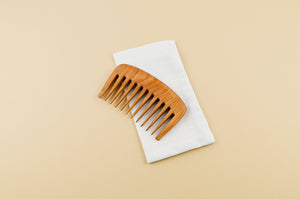 Handmade wide tooth comb